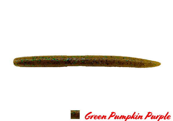 AGR Still Worm 5" - Green Pumpkin Purple