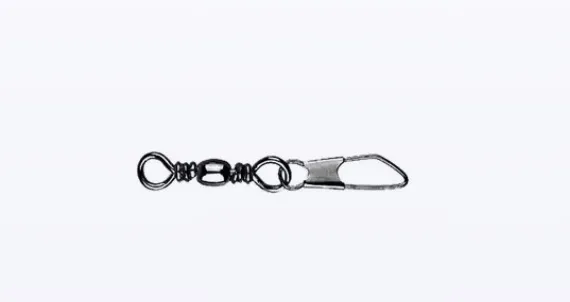 Mustad Barrel Swivel safety snap #10