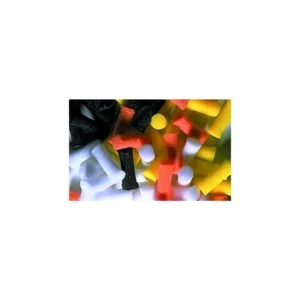 Castor cilindros de foam 6mm negro